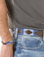 Cinturón de piel argentino Polo Azul